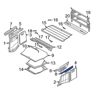 BMW OE - Left Quarter Panel Trim Panel Bracket