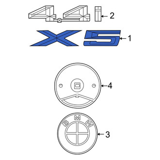 BMW OE - Front Fender Emblem