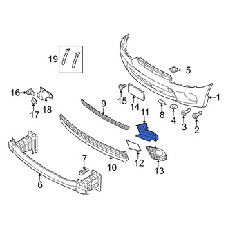 BMW OE - Front Left Lower Grille Molding