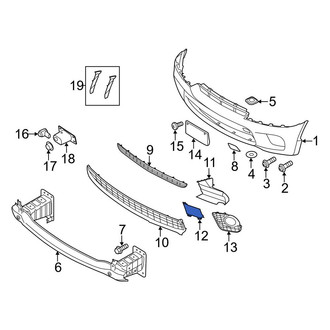BMW OE - Front Left Bumper Cover Cap