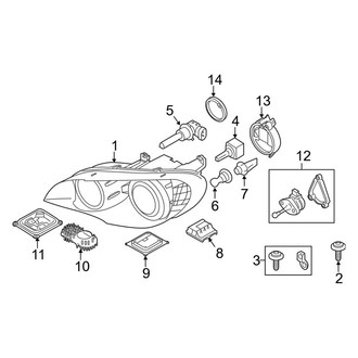 BMW OE - Front Lamps - Headlamp Components (Headlamp & Bulbs)