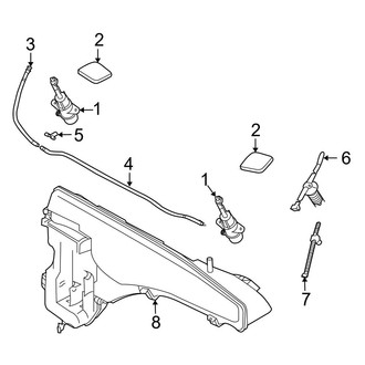 BMW OE - Front Lamps - Washer Components (M / xDrive35d / xDrive35i / xDrive50i)