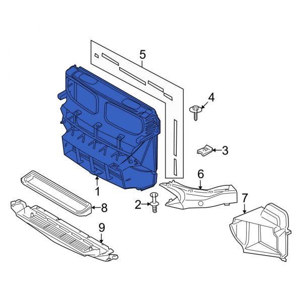 Radiator Support Air Duct