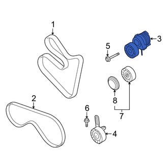 BMW OE - Accessory Drive Belt Tensioner Assembly