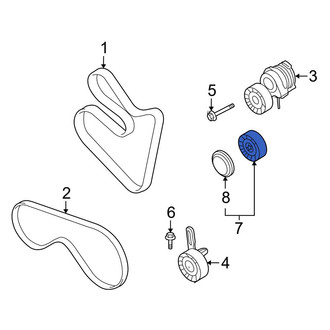 BMW OE - Accessory Drive Belt Idler Pulley