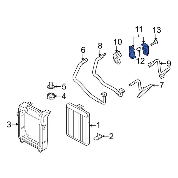 Engine Oil Cooler Bracket