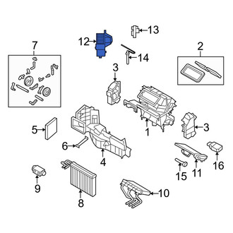 BMW OE - Rear HVAC Blower Motor Assembly