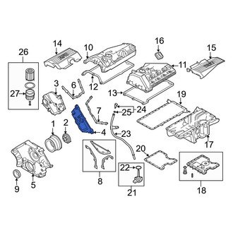 BMW OE - Left Upper Engine Timing Cover