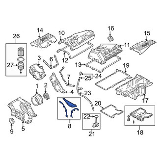 BMW OE - Left Engine Timing Cover Gasket