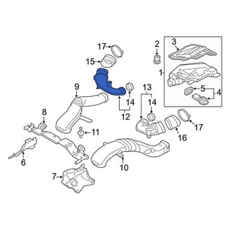BMW OE - Right Upper Engine Air Intake Hose