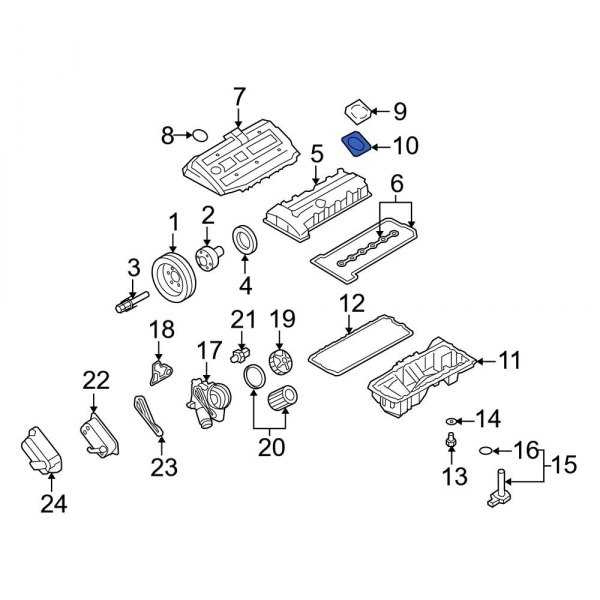 Engine Oil Filler Cap Gasket