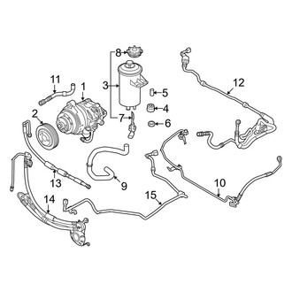 BMW OE - Steering Gear & Linkage - Pump & Hoses (With Adaptive Drive), (4.8L)
