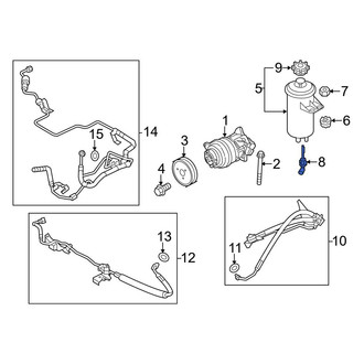 BMW OE - Front Power Steering Fluid Level Sensor