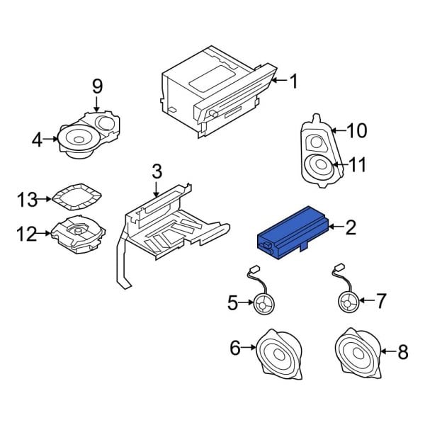 BMW OE 65122622681 - Radio Amplifier