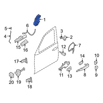 BMW OE - Front Right Door Latch Assembly