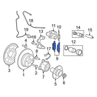 BMW OE - Rear Disc Brake Pad Set