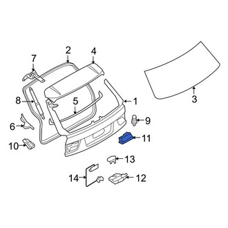 BMW OE - Rear Liftgate Latch Handle
