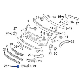 BMW OE - Front Lower Bumper Trim