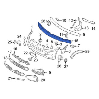 BMW OE - Front Bumper Impact Absorber