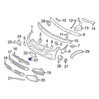 BMW OE - License Plate Bracket Screw