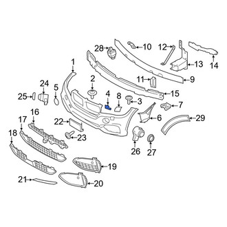BMW OE - Front Bumper Cover Bracket