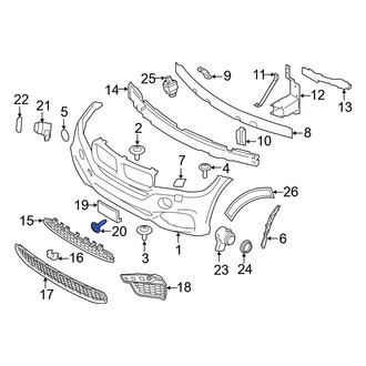 BMW OE - License Plate Bracket Screw