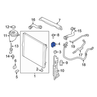 BMW OE - Upper Radiator Insulator