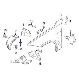 BMW OE - Fender Liner Rivet