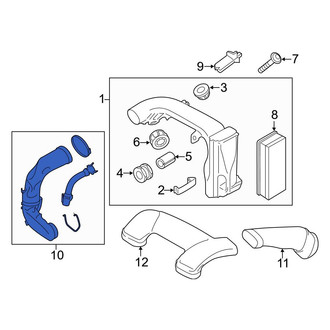 BMW OE - Front Engine Air Intake Hose