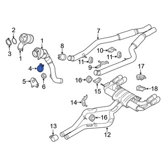 BMW OE - Lower Catalytic Converter Clamp