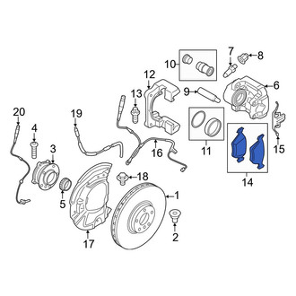 BMW OE - Front Disc Brake Pad Set