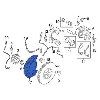 BMW OE - Front Left Brake Dust Shield