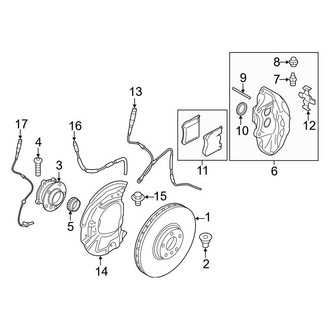 BMW OE - Front Suspension - Brake Components (With Performance Brakes)
