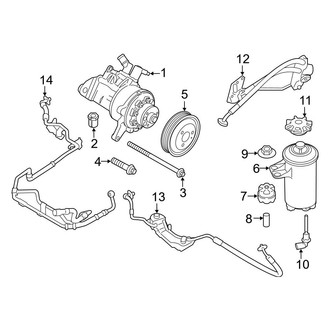 BMW OE - Steering Gear & Linkage - Pump & Hoses (Hydraulic, With Adaptive Drive), (3.0L Diesel)