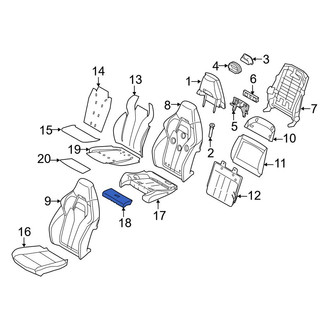 BMW OE - Front Seat Cushion Pad