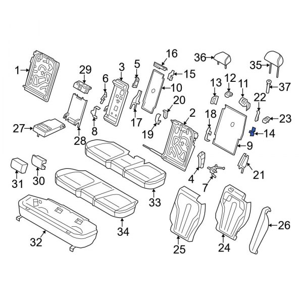 Seat Belt Receptacle Cover