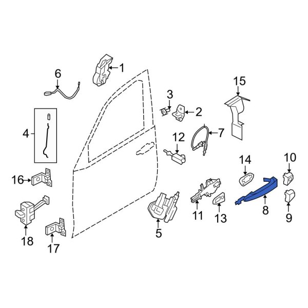 Interior Door Handle Assembly