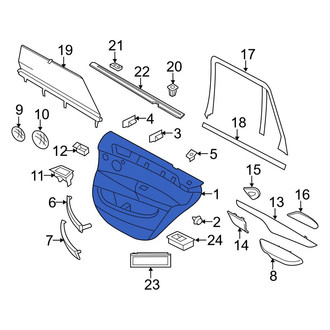 BMW OE - Rear Right Inner Door Interior Trim Panel
