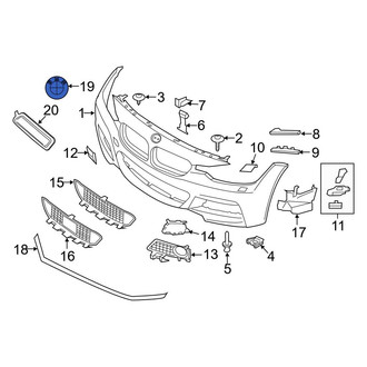BMW OE - Front Bumper Cover Emblem