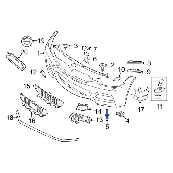 Bumper Cover Retainer