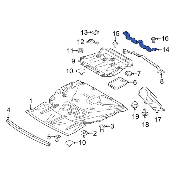 Powertrain Skid Plate Bracket