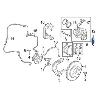 BMW OE - Rear Disc Brake Anti-Rattle Clip