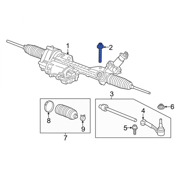 Rack and Pinion Bolt