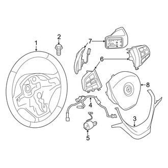 BMW OE - Steering Wheel & Trim (W/O M Sport Package)