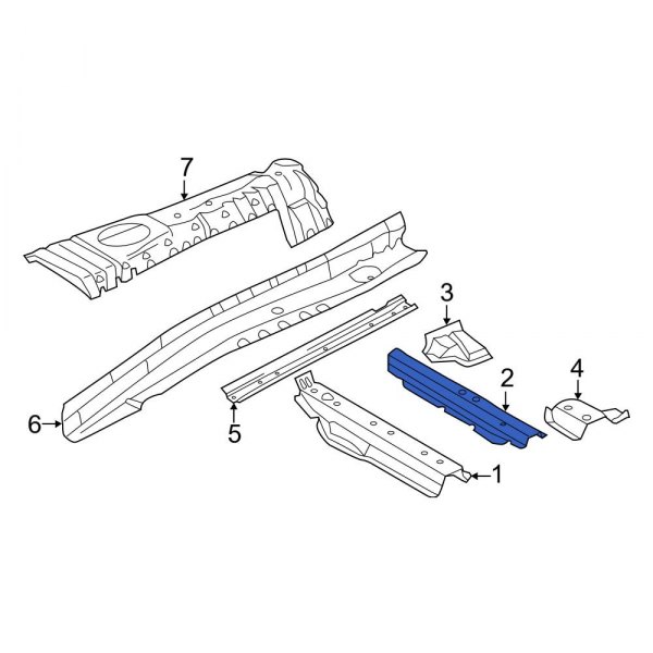 Floor Pan Crossmember