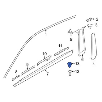 BMW OE - Rocker Panel Molding Nut