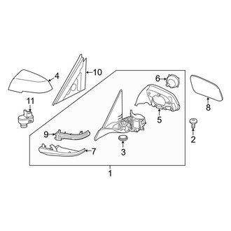 BMW OE - Front Door - Outside Mirrors (W/O Shadow Line)