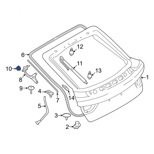 Liftgate Hinge Nut