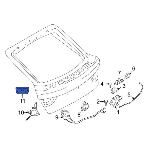 Bmw Oe Rear Liftgate Lock Actuator