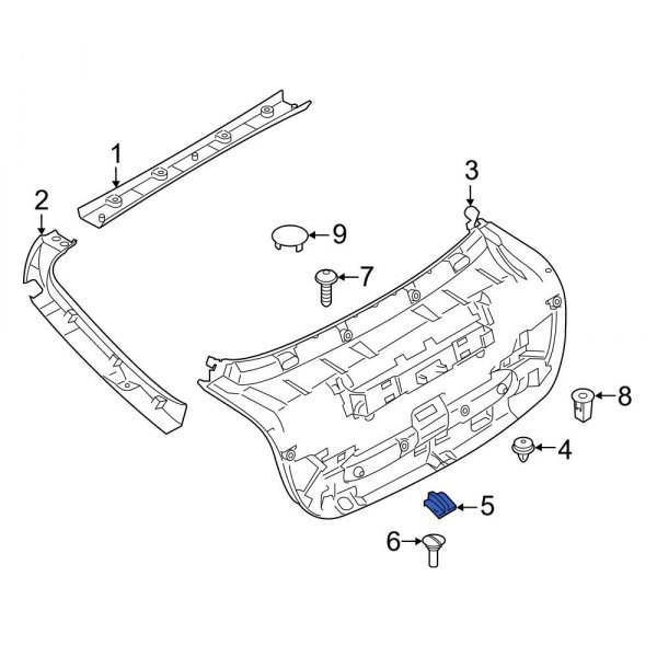 Liftgate Trim Cap